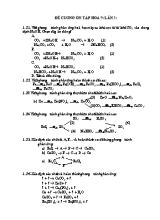 Đê cương ôn tâp Hóa học Lớp 9 (Lân 3)